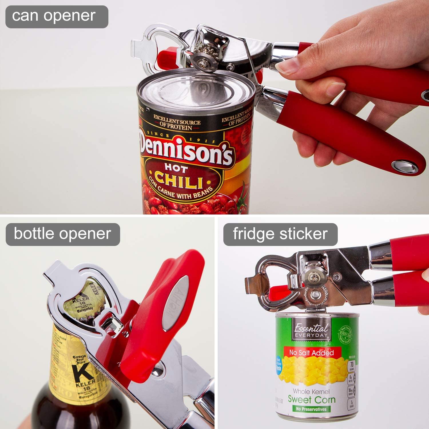 Manual Tin Can Opener Smooth Edge Stainless Steel Safe Side Cut Lid Tin  Opener