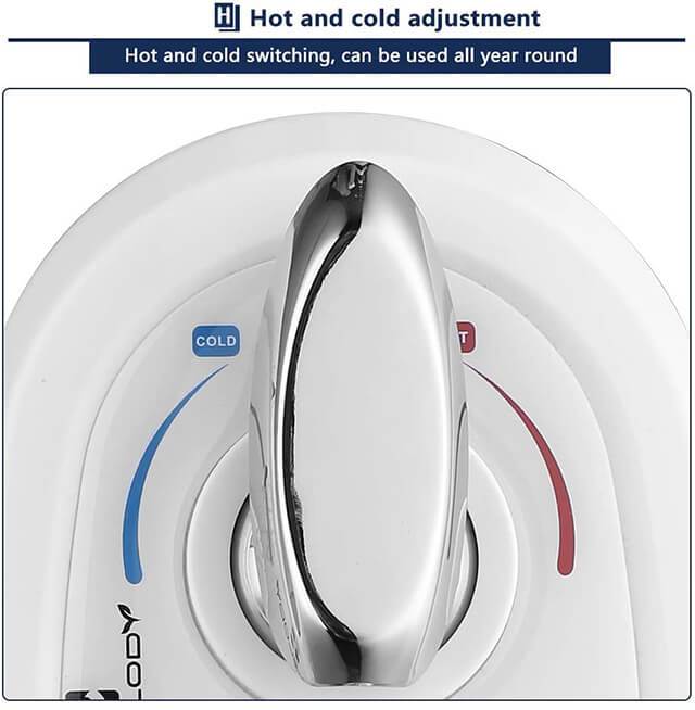 Realhomelove Toilet Seat Bidet with Self Cleaning Dual Nozzle, Hot and Cold  Water Spray Non-Electric Mechanical Bidet Toilet Attachment for Rear or