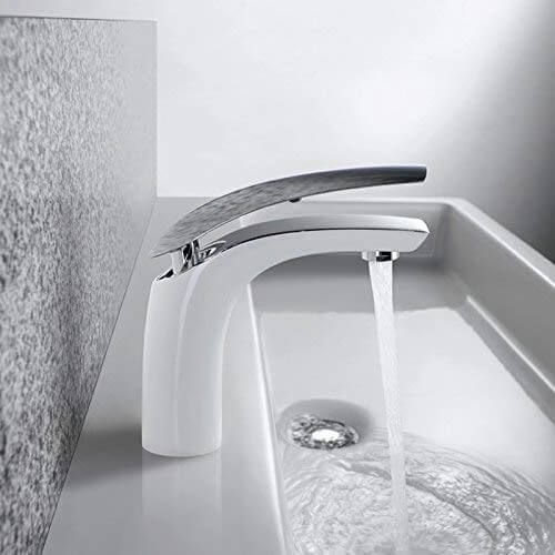 Homelody White brass Mixer Bathroom Faucet modern style - Homelody